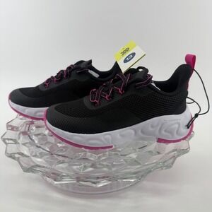 All in Motion Camren Kids Sneakers Black Pink Size 13 Cushion IQ Toe Shield NEW